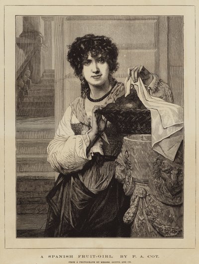 Une vendeuse de fruits espagnole - Pierre Auguste Cot