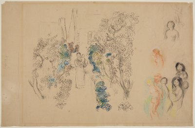 Paysage et figures - Pierre Auguste Renoir