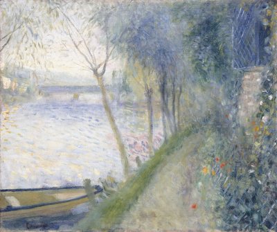Paysage au bord de la Seine avec le pont d