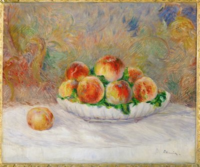 Peches (huile sur toile) - Pierre Auguste Renoir
