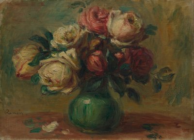 Roses dans un vase, vers 1890 - Pierre Auguste Renoir