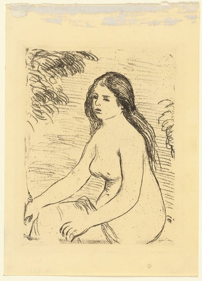 Femme nue assise - Pierre Auguste Renoir