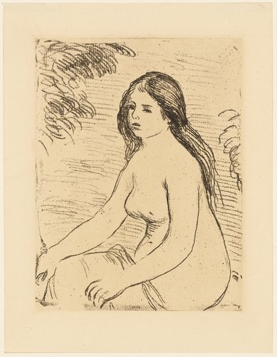 Femme nue assise - Pierre Auguste Renoir