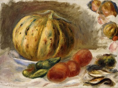 Nature Morte au Melon et Tomates, c.1900 - Pierre Auguste Renoir