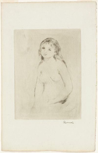 Étude pour une baigneuse - Pierre Auguste Renoir