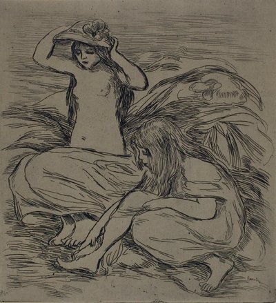 Deux femmes se baignant - Pierre Auguste Renoir