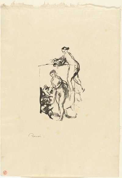 Femme avec vigne, 3ème variante - Pierre Auguste Renoir