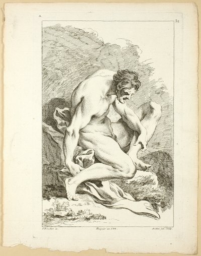 Figure, du Premier livre de figures d’Académies gravées en Partie par les Professeurs de l’Académie Royale - Pierre Aveline
