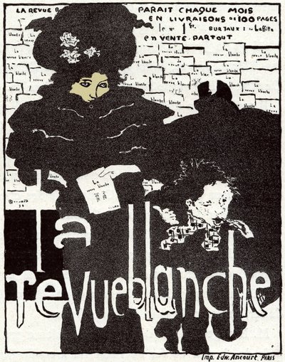 Art. La Revue Blanche. Affiche par Pierre Bonnard, France - Pierre Bonnard