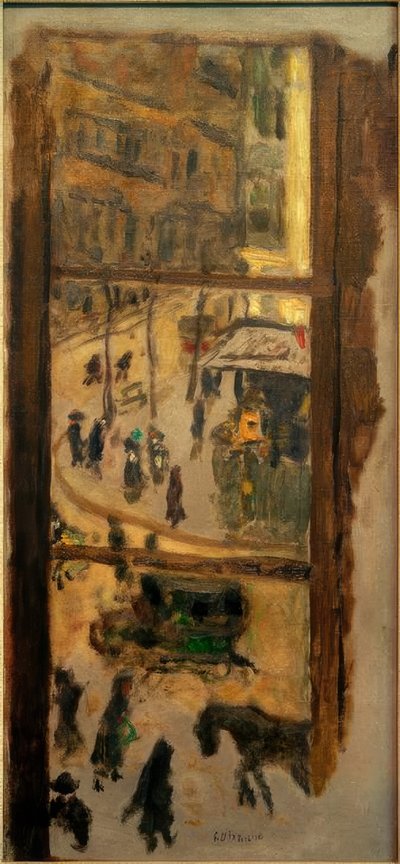 À travers les vitres - Pierre Bonnard