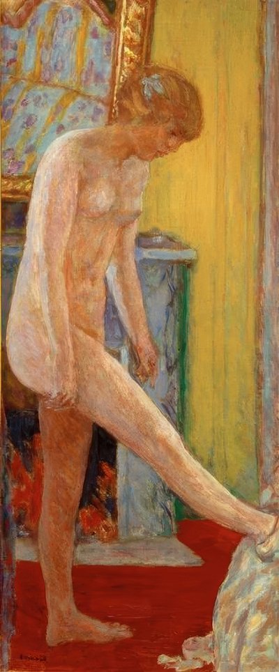Jeune fille nue devant la cheminée - Pierre Bonnard