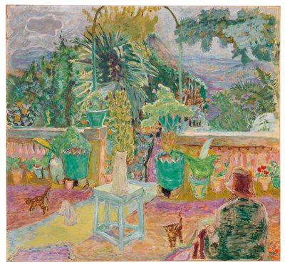 La Terrasse ou Une terrasse à Grasse - Pierre Bonnard