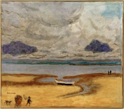 La plage à marée basse (Marée basse à Arcachon) - Pierre Bonnard