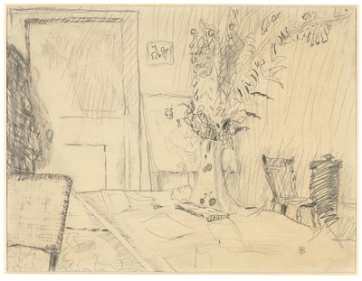 Pot de fleurs dans la salle à manger du cannet - Pierre Bonnard
