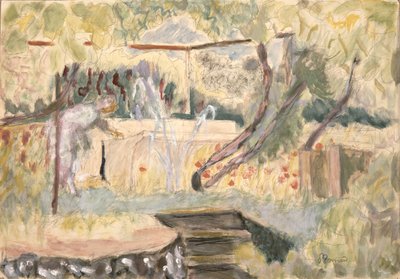 Étude pour Femme dans un jardin - Pierre Bonnard