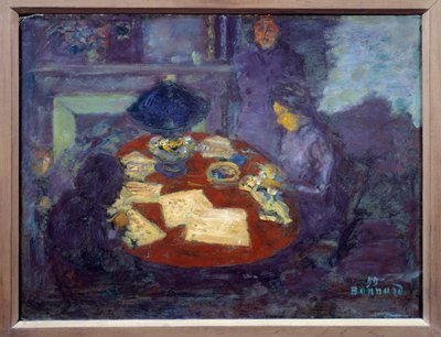 Sous la lampe - Pierre Bonnard