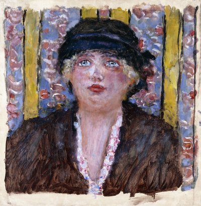 Femme avec un chapeau, c.1920 - Pierre Bonnard