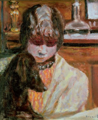 Femme avec un chien, c.1913 - Pierre Bonnard