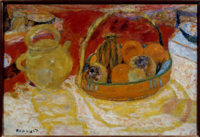 Nature morte jaune et rouge - Pierre Bonnard