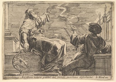 Deux philosophes observant une éclipse, 1615-42 - Pierre Brebiette