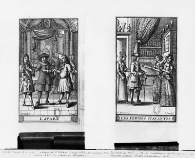 Molière en Harpagon, frontispice pour 