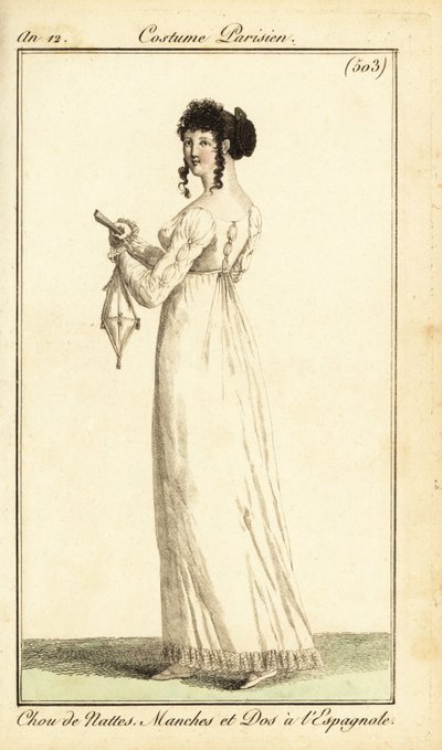Femme en robe avec des fléchettes espagnoles, Paris - Pierre Charles Baquoy