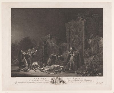 Pyramus et Thisbé - Pierre Charles Canot