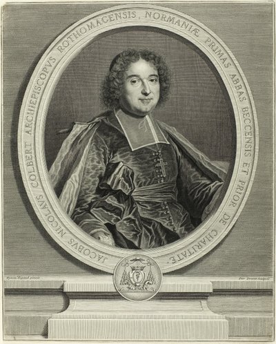 Portrait de Jacques Nicolas Colbert, archevêque de Rouen - Pierre Drevet