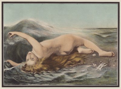 Ondine jouant avec les vagues - Pierre Dupuis
