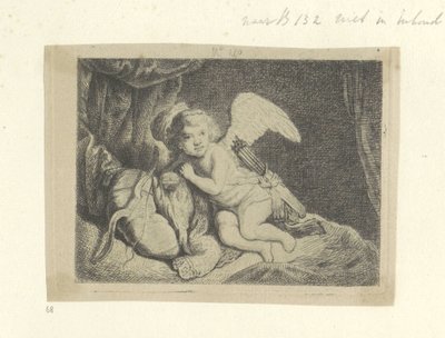 Amour au repos - Pierre François Basan (workshop of)