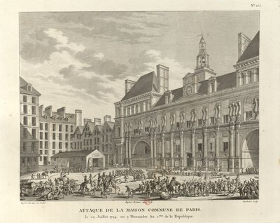 Attaque de la maison commune de Paris - Pierre Gabriel Berthault