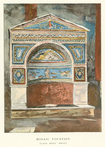 Fontaine en mosaïque, Casa Dell