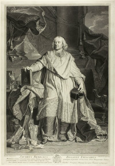 Portrait de Jacques Bénigne Bossuet, évêque de Meaux - Pierre Imbert Drevet