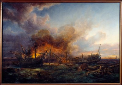 Combat du Surveillant et du Québec en 1779 - Pierre Julien Gilbert