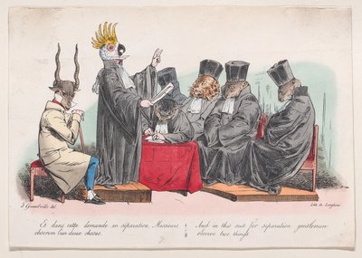 Et dans ce procès de séparation, messieurs, observez deux choses de Métamorphoses de D..., 1829 - Pierre Langlumé