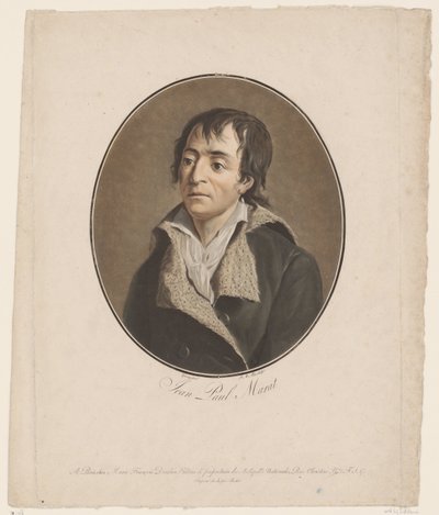 Portrait de Jean Paul Marat (Collection des Grands Hommes) - Pierre Michel Alix