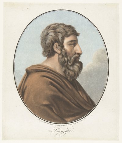 Portrait de Lycurgue (Collection des Grands Hommes) - Pierre Michel Alix