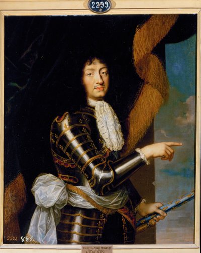 Louis XIV, roi de France (peinture sur toile) - Pierre Mignard