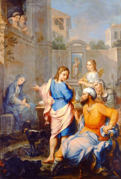 Tobias demandant la main de Sarah, fille de Raguel - Pierre Parrocel