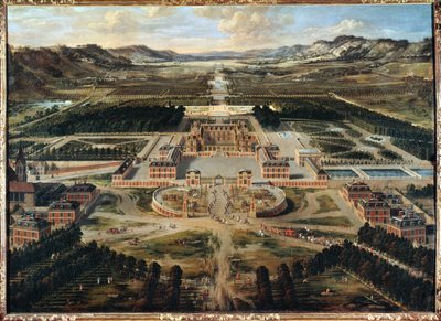 Vue de Versailles (peinture sur toile) - Pierre Patel