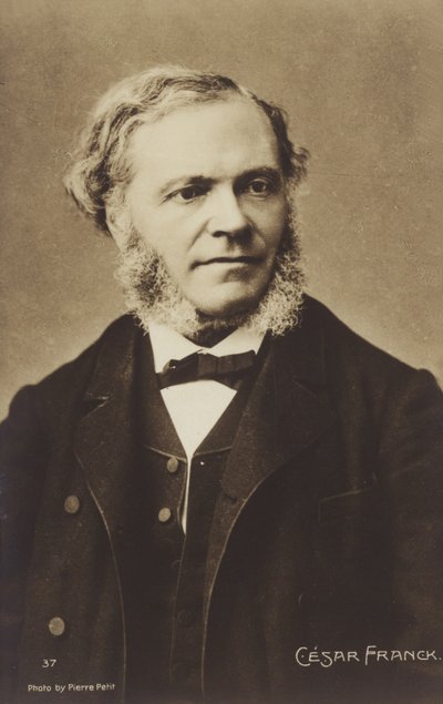 César Franck, compositeur, pianiste, organiste et professeur de musique belge né, ayant travaillé à Paris durant sa vie adulte (1822-1890) - Pierre Petit