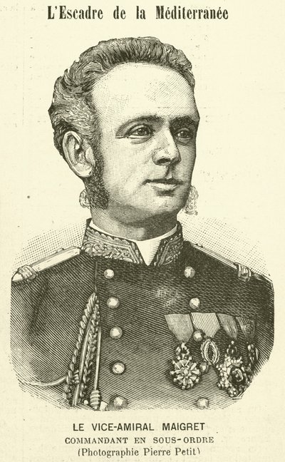 Vice-amiral Maigret, commandant adjoint de la flotte méditerranéenne française - Pierre Petit