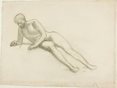 Nu masculin couché - Pierre Puvis de Chavannes