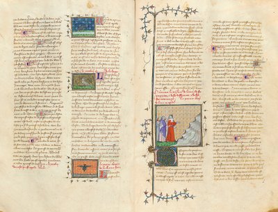 Page de "De Proprietatibus Rerum" par Bartholomeus Anglicus, dans la traduction française de Jean Corbechon, vers 1390 - Pierre Remiet