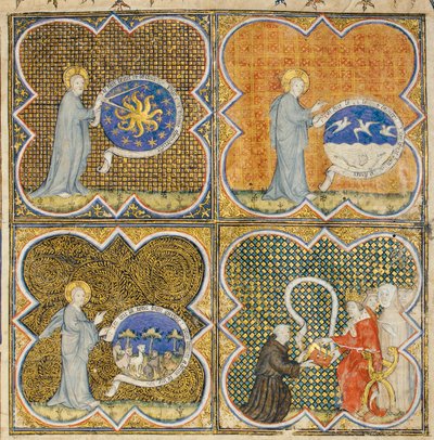 Page de "De Proprietatibus Rerum" par Bartholomeus Anglicus, dans la traduction française de Jean Corbechon, vers 1390 - Pierre Remiet