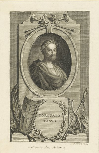 Portrait de Torquato Tasso 1544-1595 - Pierre Savart