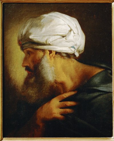 Homme au turban (peinture sur toile) - Pierre Subleyras