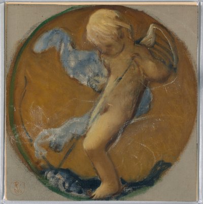 Étude pour un médaillon avec putto - Pierre Victor Galland