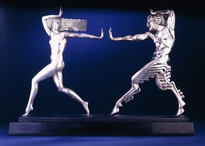 Groupe de Nymphe et Faune, 20ème siècle - Pierre le Faguays