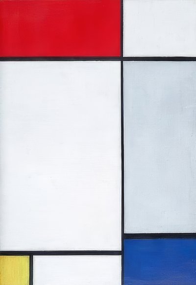Composition en rouge, jaune et bleu. 1927 - Piet Mondrian